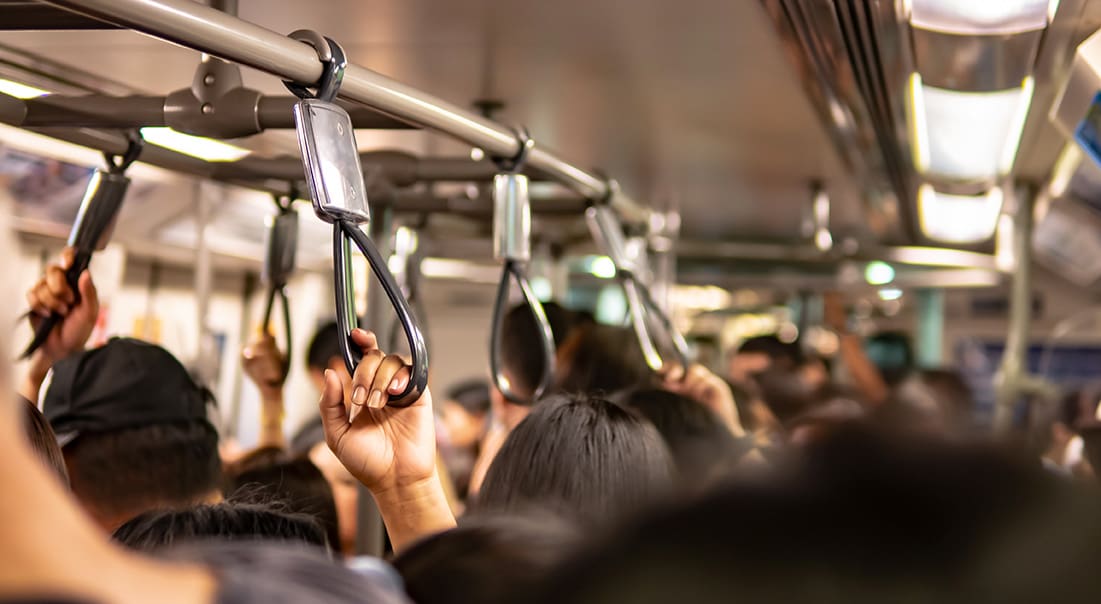 Capacity on public transit is strained during special events, often reaching crush loads